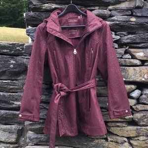 Calvin Klein Belted Rain Coat